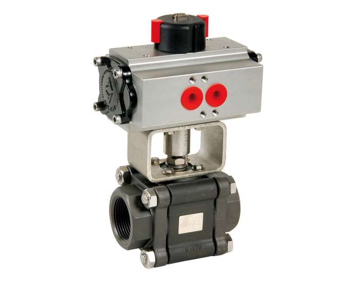 Carbon steel ball valve 702 + ADA/ASR pneumatic actuator